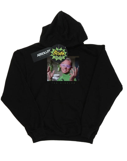 Black - Front - DC Comics Girls Batman TV Series The Riddler Photgraph Hoodie