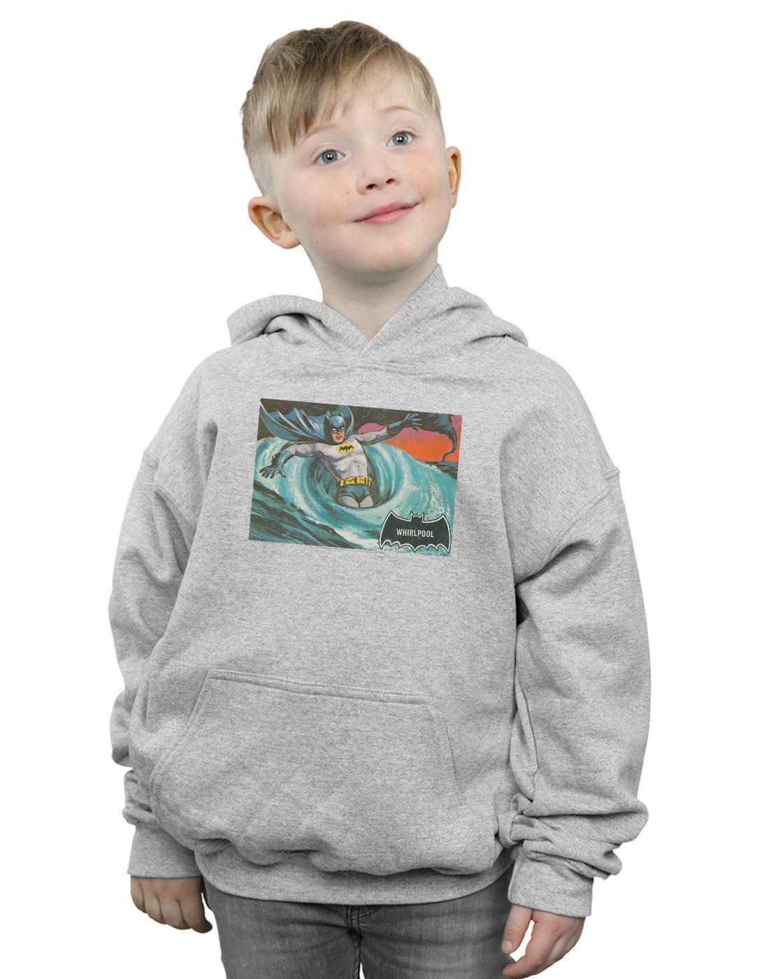 Sports Grey - Back - DC Comics Boys Batman TV Series Whirlpool Hoodie