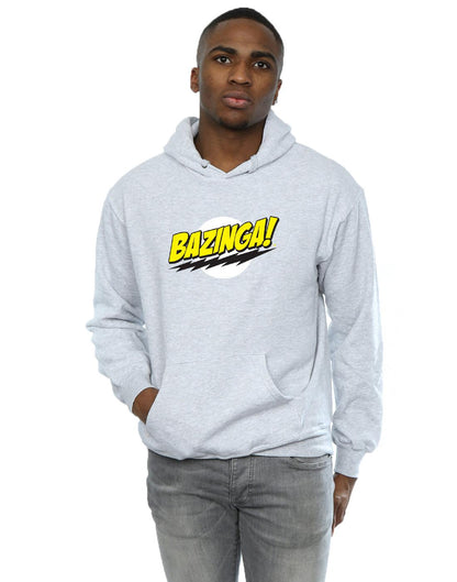 Sports Grey - Back - The Big Bang Theory Mens Sheldon Bazinga Hoodie