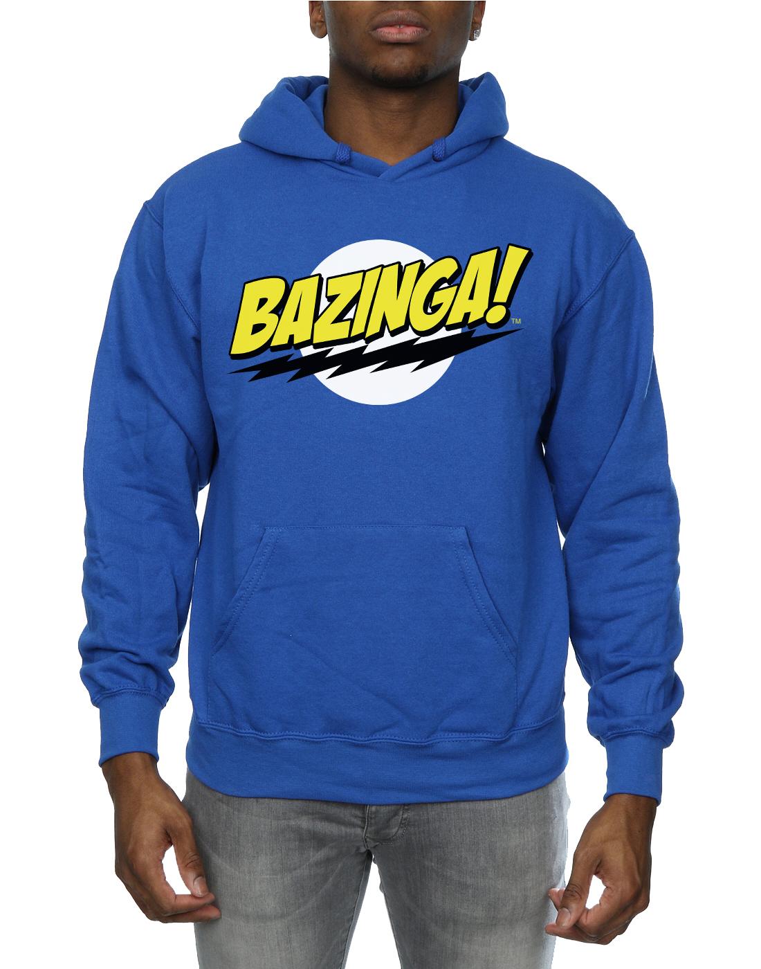 Royal Blue - Side - The Big Bang Theory Mens Sheldon Bazinga Hoodie