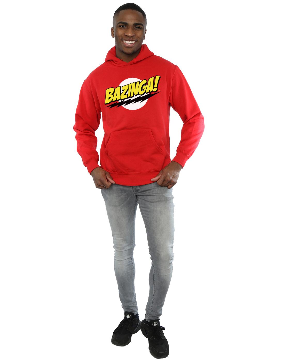 Red - Lifestyle - The Big Bang Theory Mens Sheldon Bazinga Hoodie