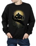 Black - Pack Shot - Black Panther Boys Crouch Cotton Sweatshirt