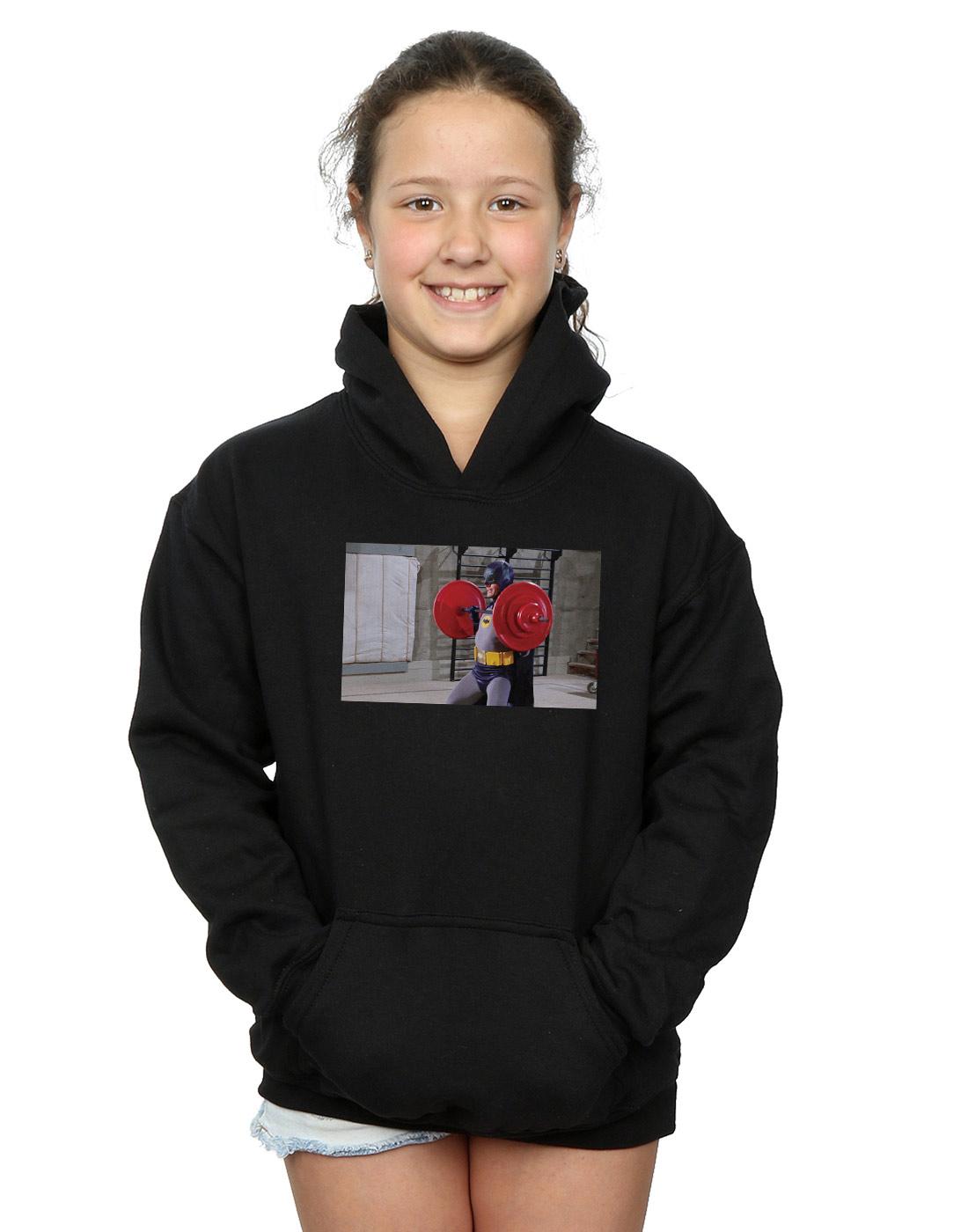 Black - Back - DC Comics Girls Batman TV Series Bat Gains Hoodie