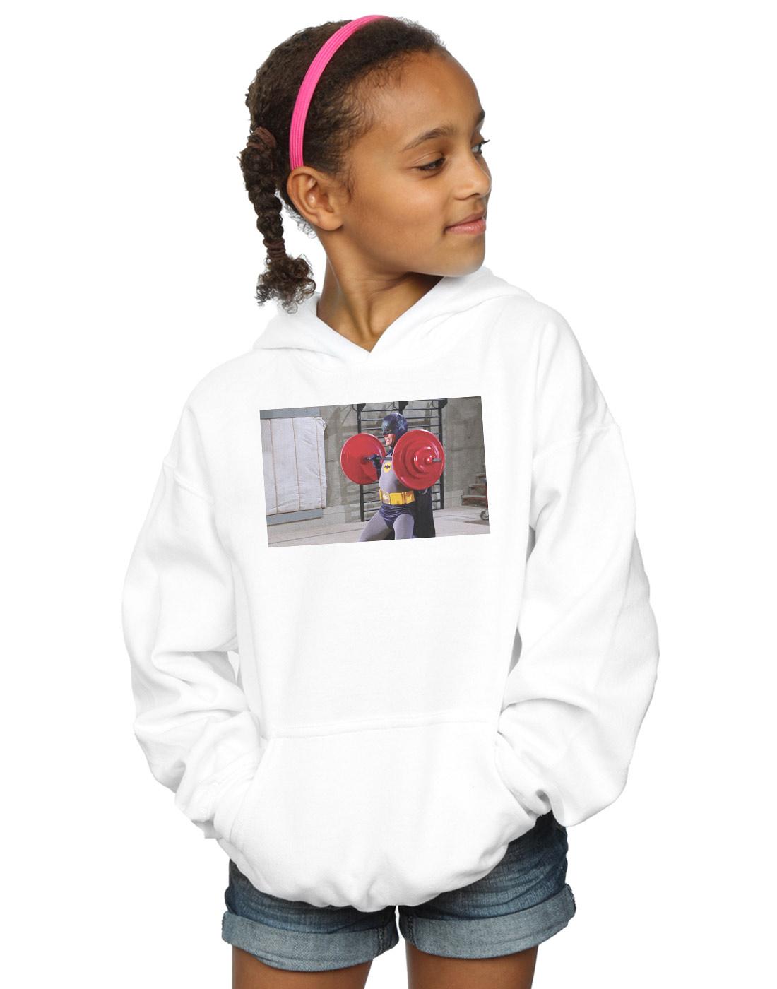 White - Back - DC Comics Girls Batman TV Series Bat Gains Hoodie