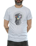Sports Grey - Side - Avengers Infinity War Mens Gauntlet Cotton T-Shirt