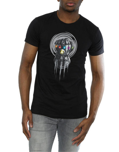 Black - Pack Shot - Avengers Infinity War Mens Gauntlet Cotton T-Shirt