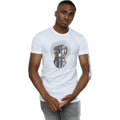 White - Back - Avengers Infinity War Mens Gauntlet Cotton T-Shirt
