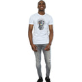 White - Side - Avengers Infinity War Mens Gauntlet Cotton T-Shirt