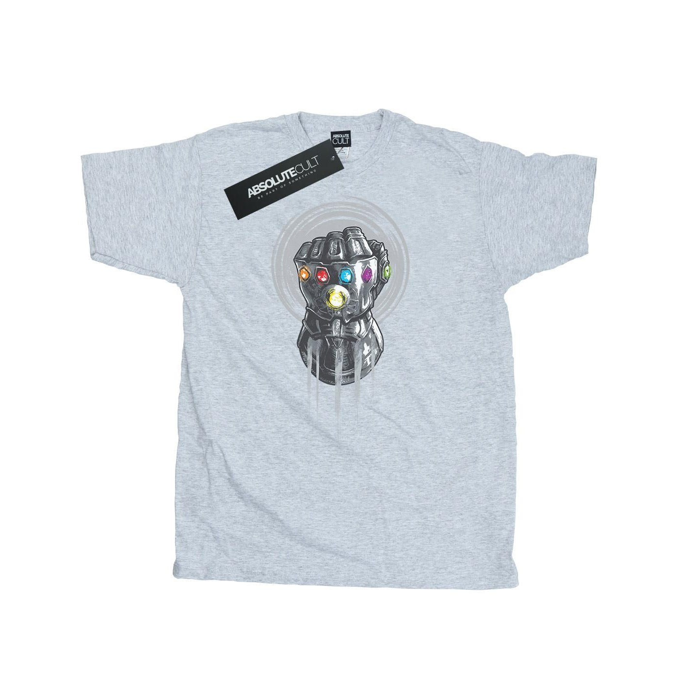 Sports Grey - Front - Avengers Infinity War Mens Gauntlet Cotton T-Shirt