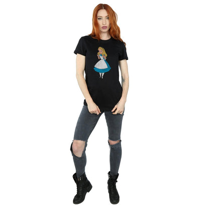 Black - Lifestyle - Alice In Wonderland Womens-Ladies Classic Boyfriend Cotton T-Shirt