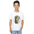 White - Back - Avengers Infinity War Boys Gauntlet Cotton T-Shirt