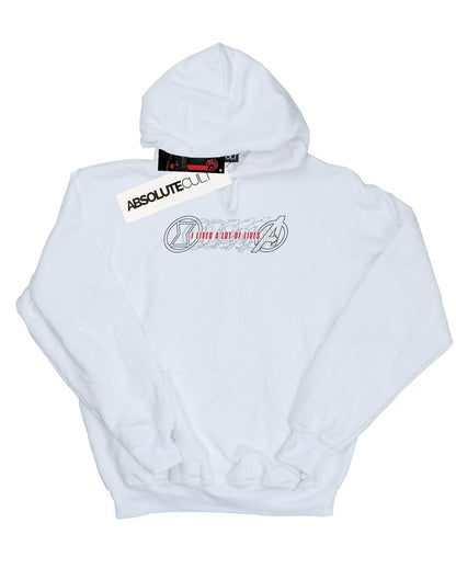 White - Front - Marvel Mens Black Widow Movie Lots Of Lives Hoodie