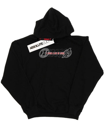 Black - Front - Marvel Mens Black Widow Movie Lots Of Lives Hoodie