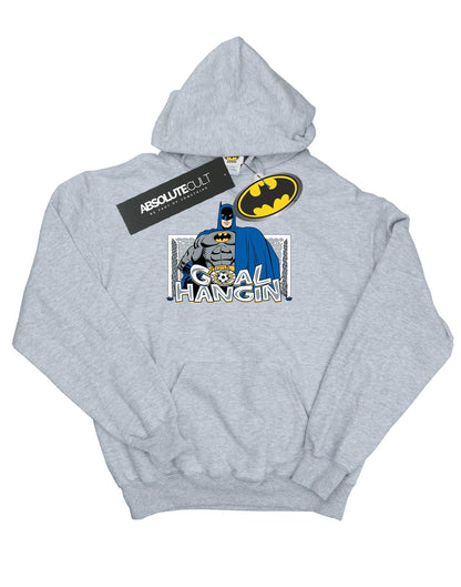 Sports Grey - Front - DC Comics Mens Batman Football Goal Hangin´ Hoodie