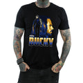 Black - Side - Avengers Infinity War Mens Bucky Barnes Cotton T-Shirt