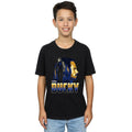 Black - Back - Avengers Infinity War Boys Bucky Barnes Cotton T-Shirt