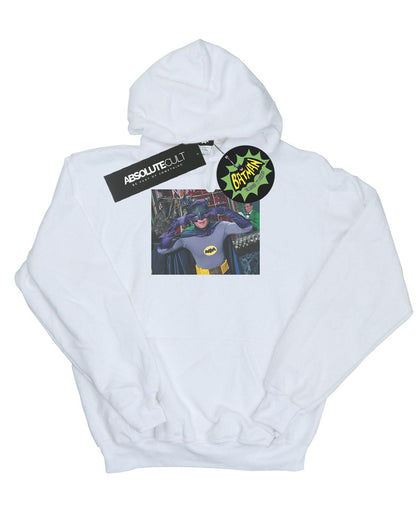 White - Front - DC Comics Womens-Ladies Batman TV Series Batdance Photo Hoodie