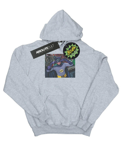 Sports Grey - Front - DC Comics Womens-Ladies Batman TV Series Batdance Photo Hoodie