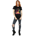Black - Side - Avengers Infinity War Womens-Ladies Gamora Cotton Boyfriend T-Shirt