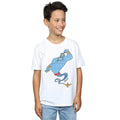 White - Back - Aladdin Boys Classic Genie Cotton T-Shirt