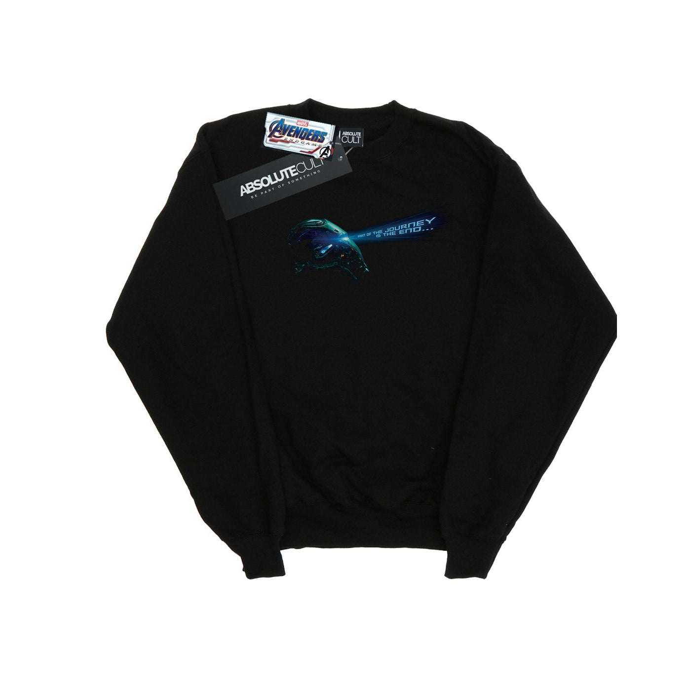 Black - Front - Marvel Boys Avengers Endgame Part Of The Journey Is The End Sweatshirt
