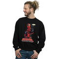 Black - Back - Deadpool Mens Hey You Cotton Sweatshirt