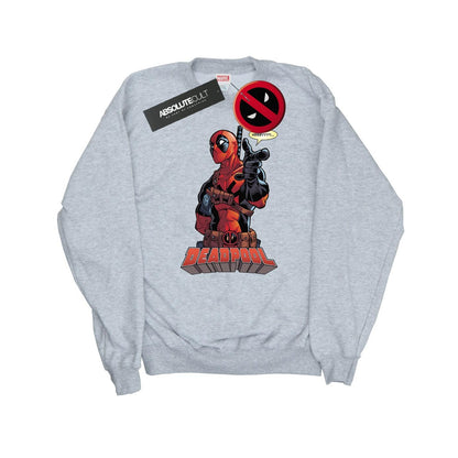 Sports Grey - Front - Deadpool Mens Hey You Cotton Sweatshirt