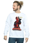 White - Back - Deadpool Mens Hey You Cotton Sweatshirt