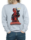 Sports Grey - Side - Deadpool Mens Hey You Cotton Sweatshirt