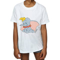 White - Front - Dumbo Girls Classic Cotton T-Shirt