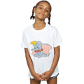 White - Back - Dumbo Girls Classic Cotton T-Shirt