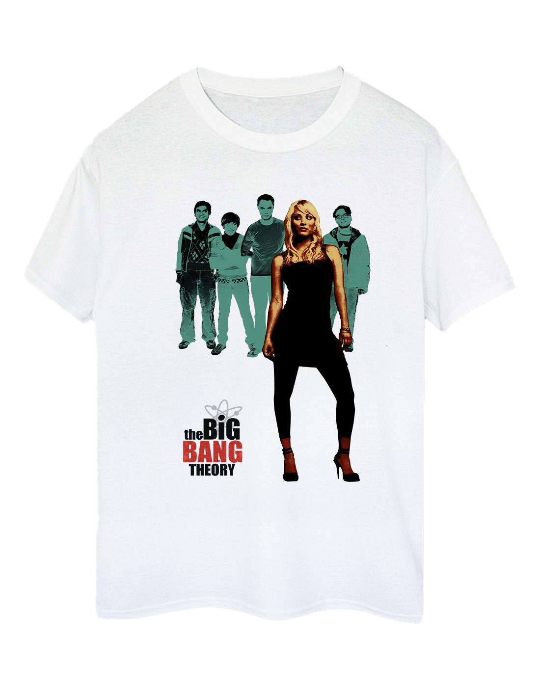 White - Front - The Big Bang Theory Womens-Ladies Penny Standing Cotton Boyfriend T-Shirt