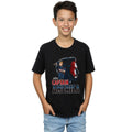Black - Back - Avengers Infinity War Boys Captain America Cotton T-Shirt