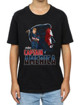Black - Pack Shot - Avengers Infinity War Boys Captain America Cotton T-Shirt