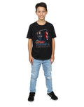 Black - Close up - Avengers Infinity War Boys Captain America Cotton T-Shirt