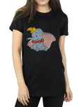 Black - Pack Shot - Dumbo Womens-Ladies Classic Cotton Boyfriend T-Shirt