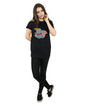 Black - Close up - Dumbo Womens-Ladies Classic Cotton Boyfriend T-Shirt