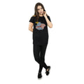 Black - Side - Dumbo Womens-Ladies Classic Cotton Boyfriend T-Shirt