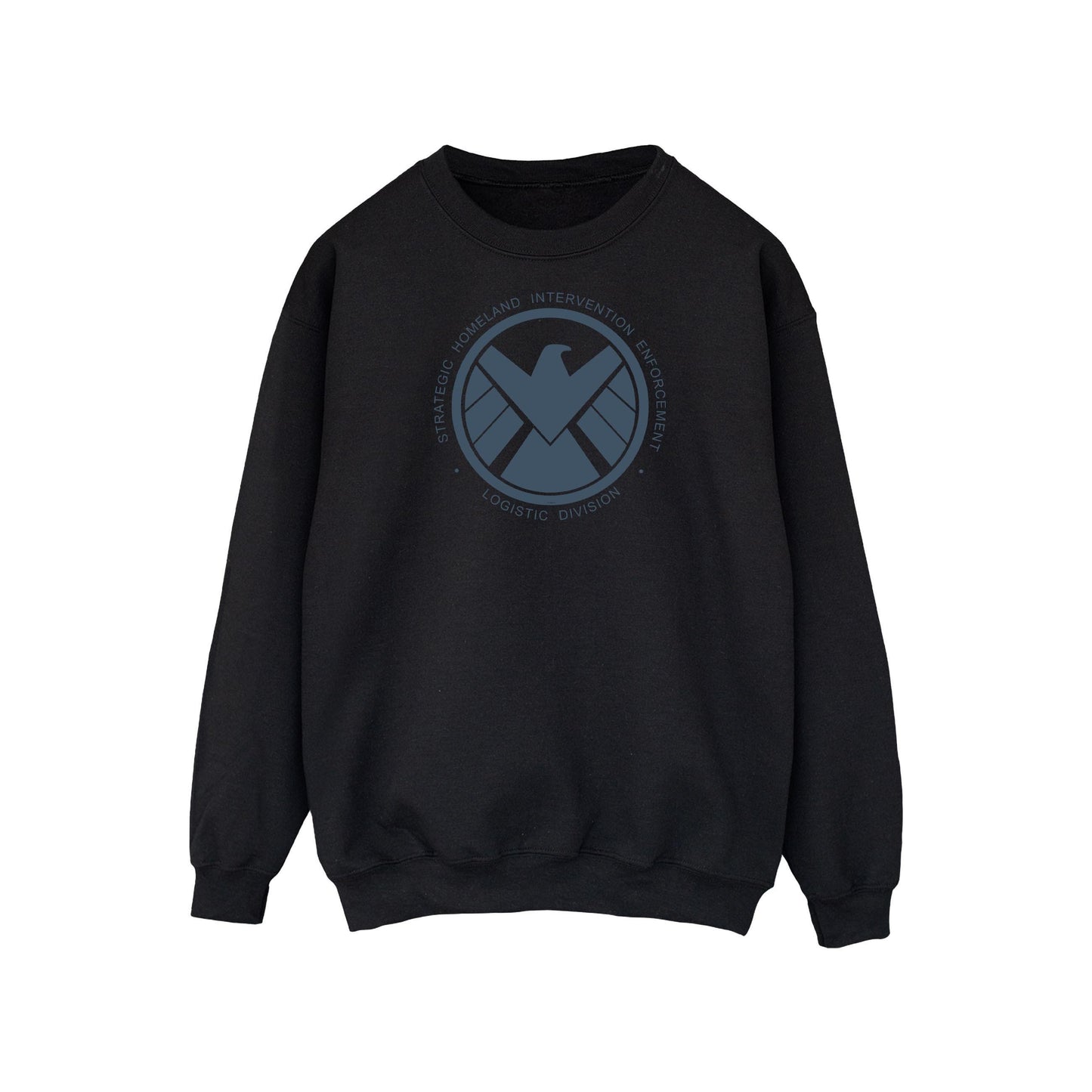 Black - Front - Marvel Mens Agents Of SHIELD Logistics Division Cotton Sweatshirt