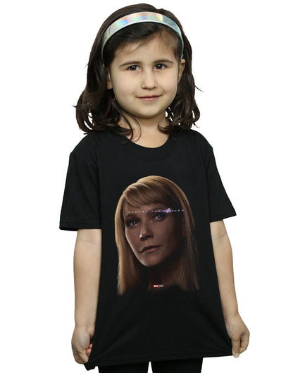 Black - Back - Marvel Girls Avengers Endgame Avenge The Fallen Pepper Potts Cotton T-Shirt