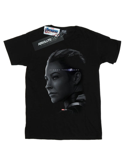 Black - Front - Marvel Girls Avengers Endgame Avenge The Fallen The Wasp Cotton T-Shirt
