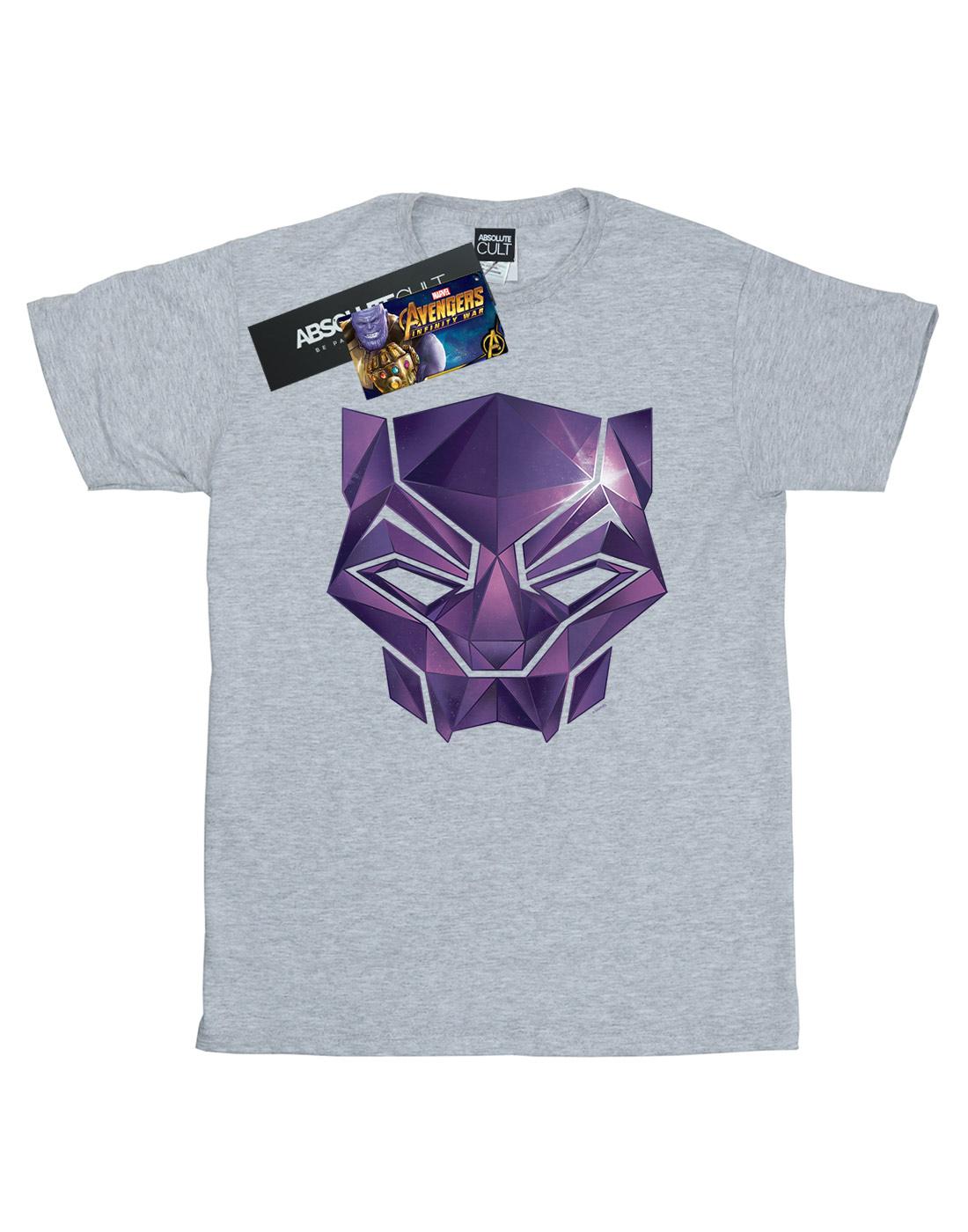 Sports Grey - Front - Marvel Mens Avengers Infinity War Black Panther Geometric T-Shirt