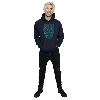 Navy Blue - Lifestyle - Marvel Mens Black Panther Tribal Mask Hoodie