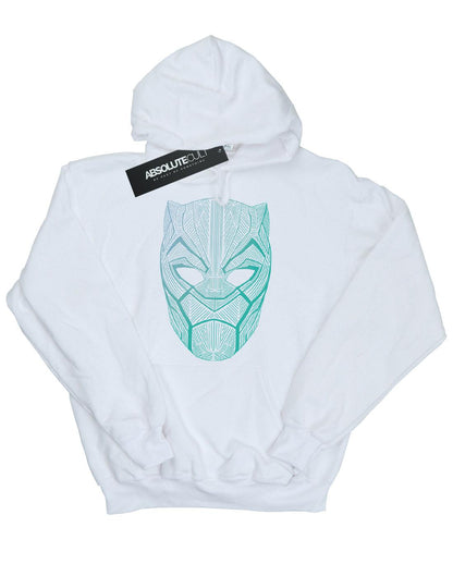 White - Front - Marvel Mens Black Panther Tribal Mask Hoodie