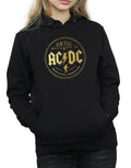 Black - Side - AC-DC Womens-Ladies Rock N Roll Damnation Hoodie