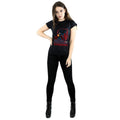 Black - Side - Avengers Infinity War Womens-Ladies Doctor Strange Cotton T-Shirt