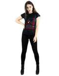 Black - Close up - Avengers Infinity War Womens-Ladies Doctor Strange Cotton T-Shirt