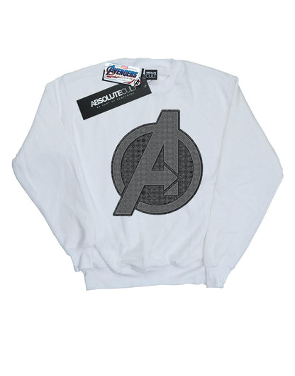 White - Front - Marvel Mens Avengers Endgame Iconic Logo Cotton Sweatshirt