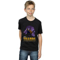 Black - Lifestyle - Avengers Infinity War Boys Thanos Cotton T-Shirt