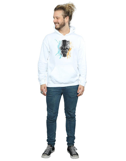 White - Lifestyle - Marvel Mens Black Panther Splash Hoodie
